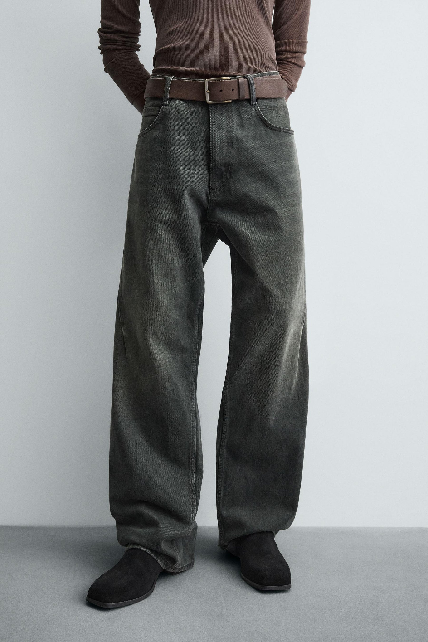 BAGGY FIT JEANS WITH TWISTED SEAM - Image 5