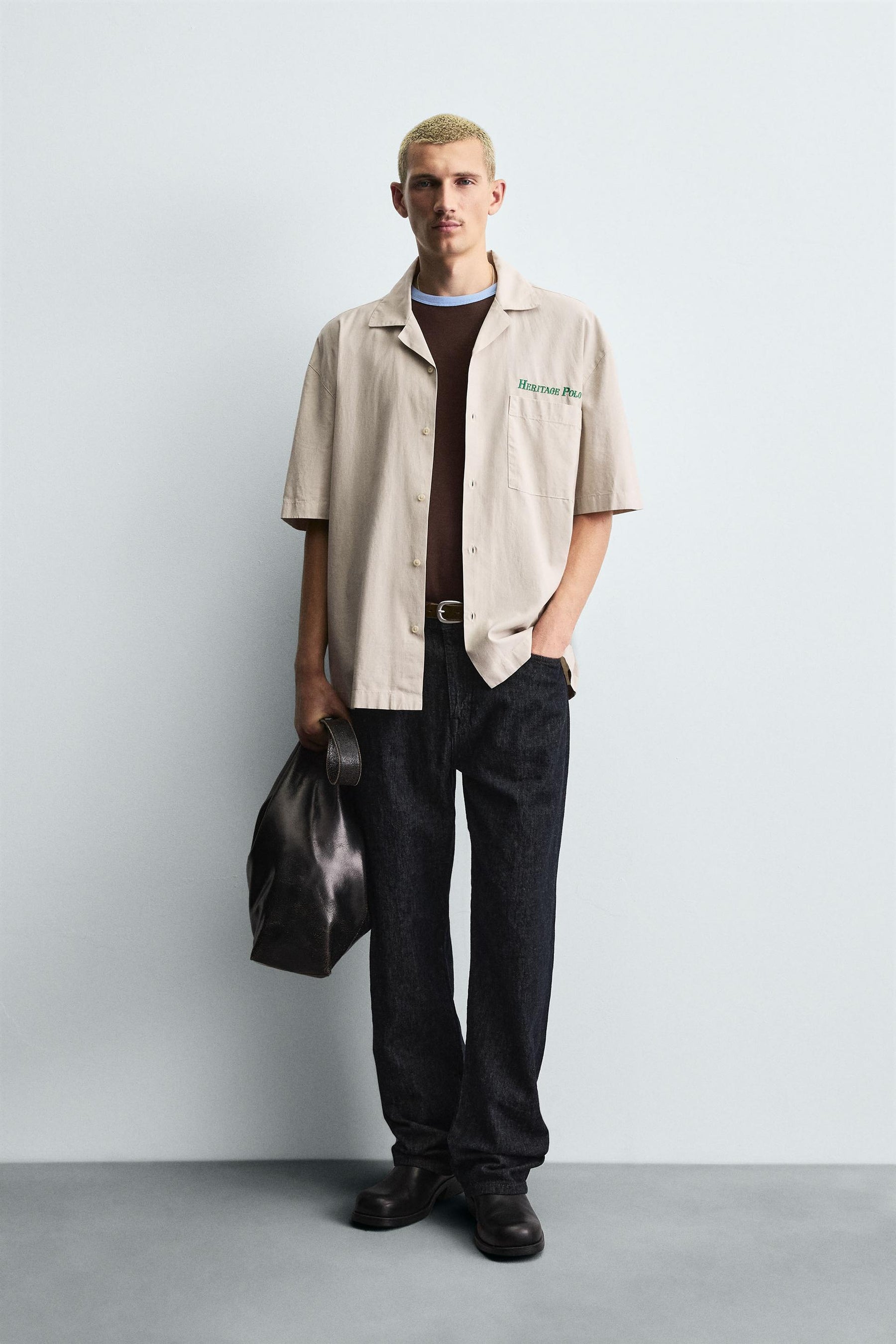 LYOCELL/COTTON PRINT SHIRT - Image 1