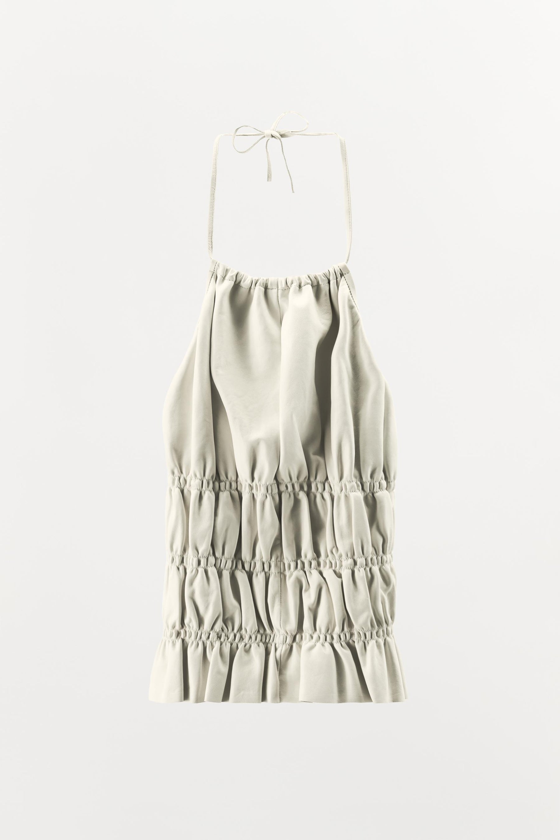 100% Leather Halter Top