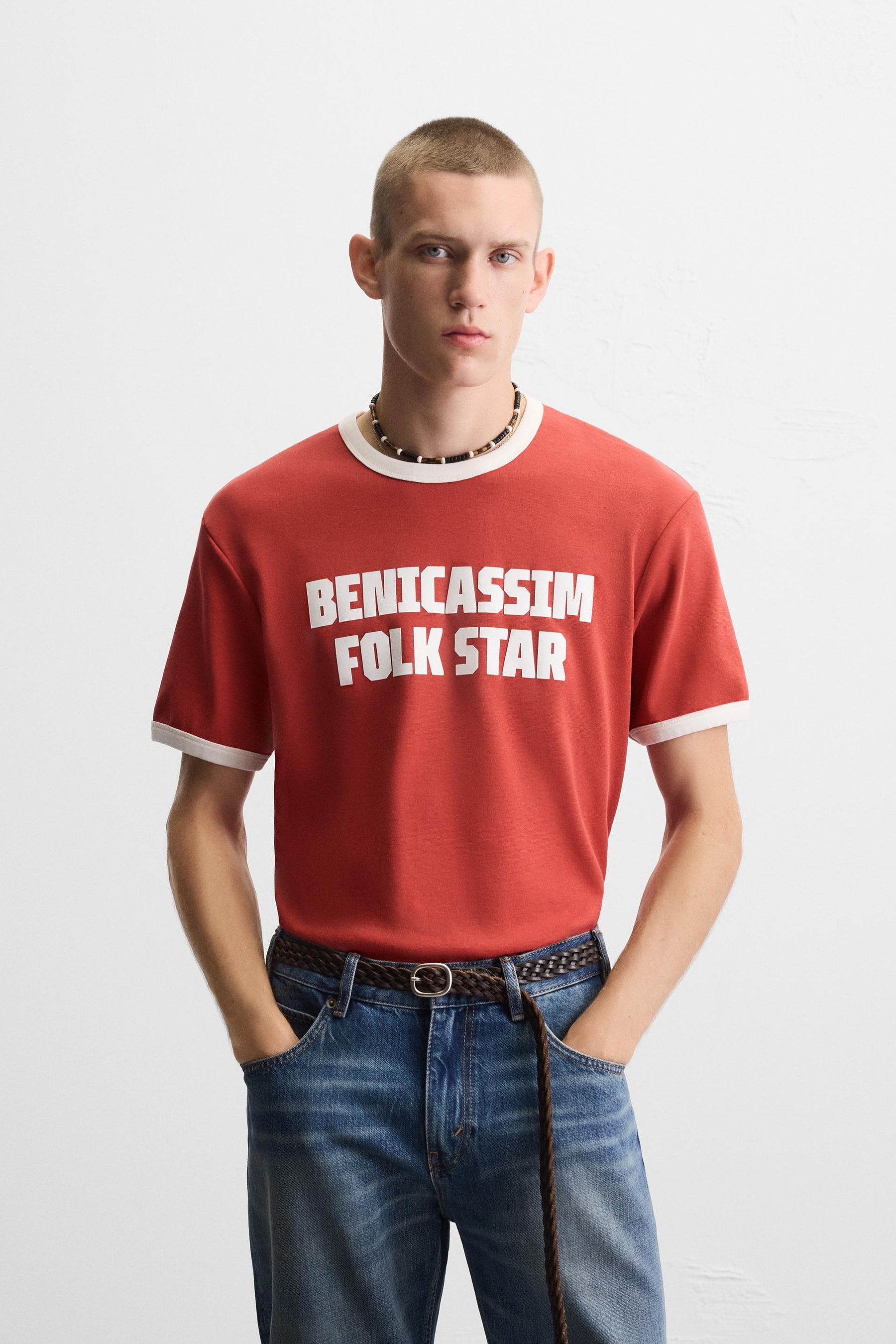 GUITARRICADELAFUENTE RIBBED SLOGAN T-SHIRT - Image 2