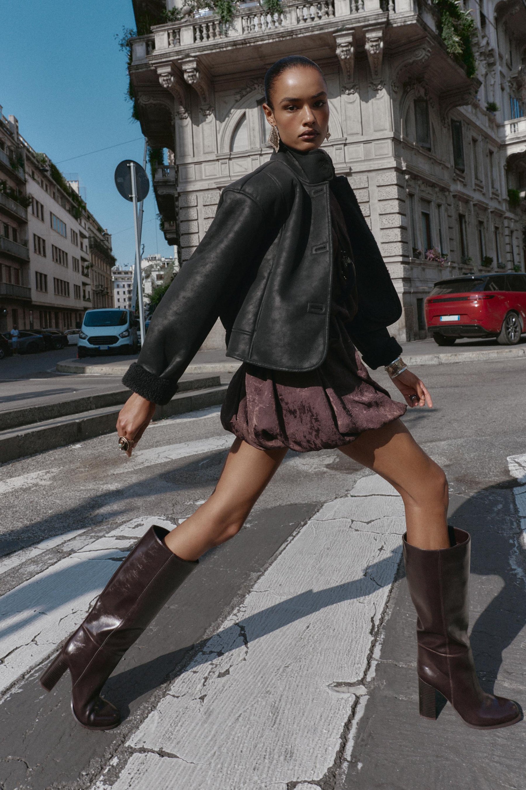 DOUBLE-FACED FAUX SUEDE JACKET - Image 3