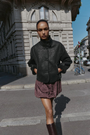 DOUBLE-FACED FAUX SUEDE JACKET - Image 1