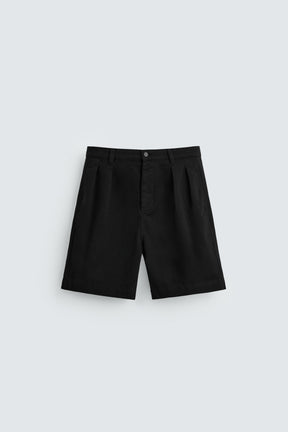 RELAXED FIT BERMUDA SHORTS WITH PLEATS - Image 6