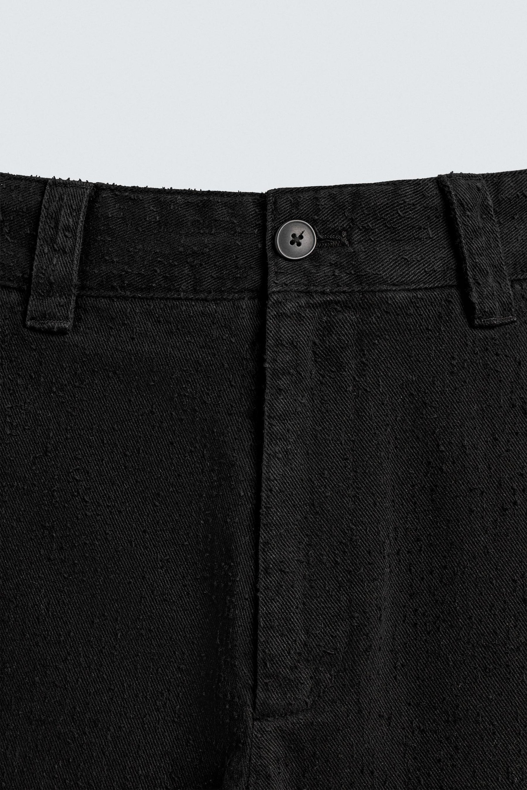 TEXTURED STRAIGHT-LEG TROUSERS - Image 9