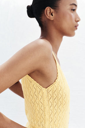 POINTELLE KNIT TOP WITH FRILLS - Image 4