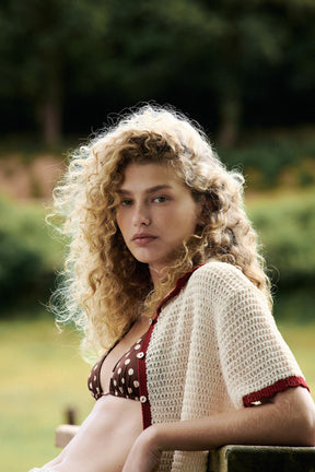 KNITTED POLO CARDIGAN - Image 2