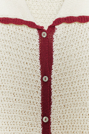 KNITTED POLO CARDIGAN - Image 6