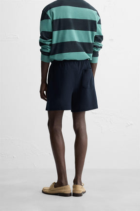 TEXTURED RELAXED FIT BERMUDA SHORTS - Image 3