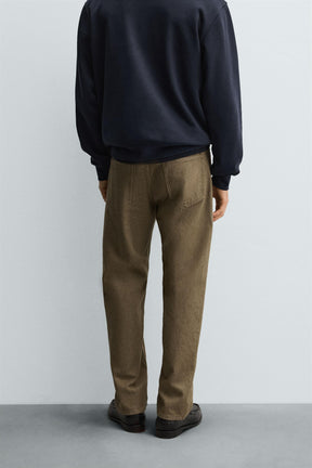 COTTON REGULAR FIT TROUSERS - Image 3