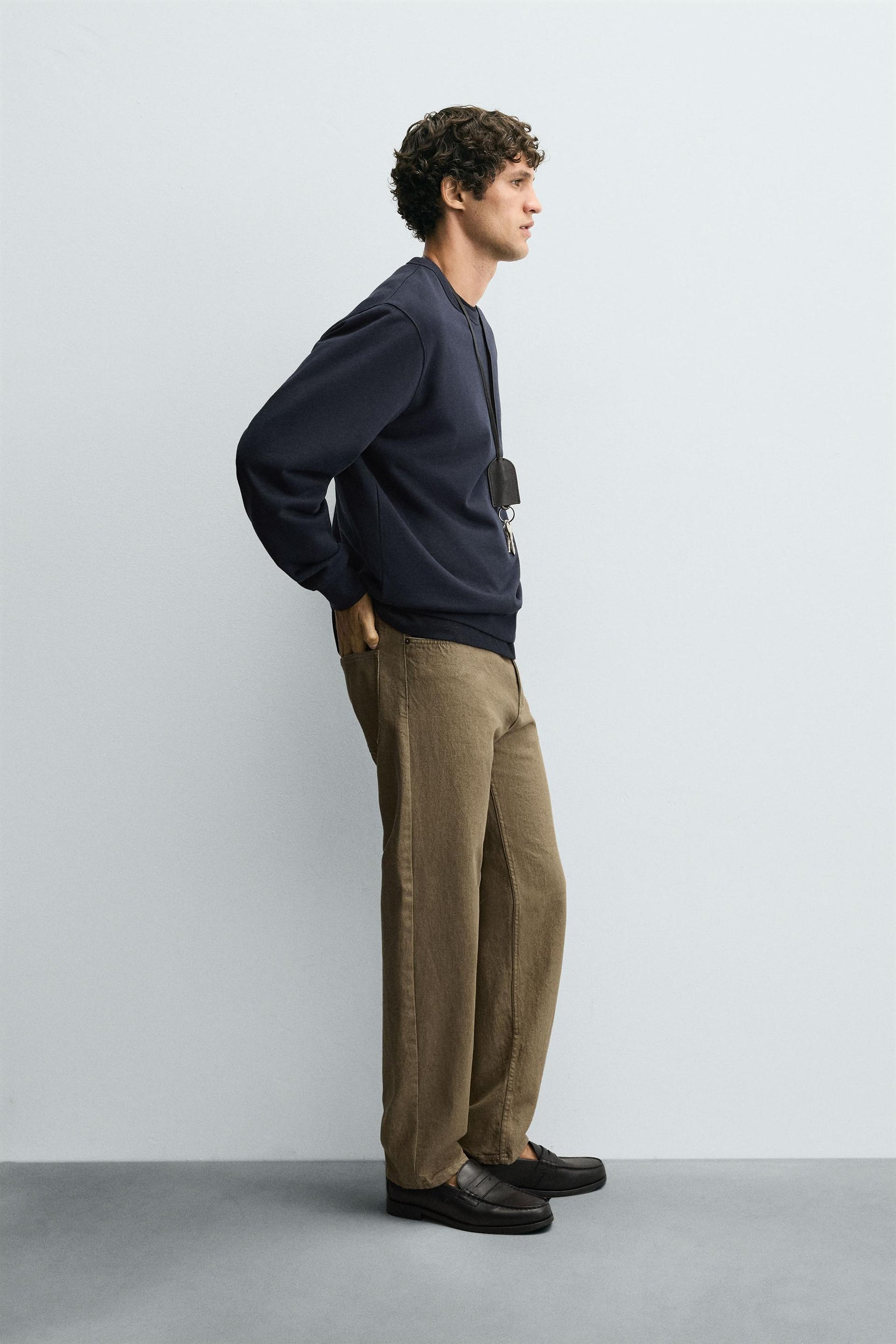 COTTON REGULAR FIT TROUSERS - Image 4