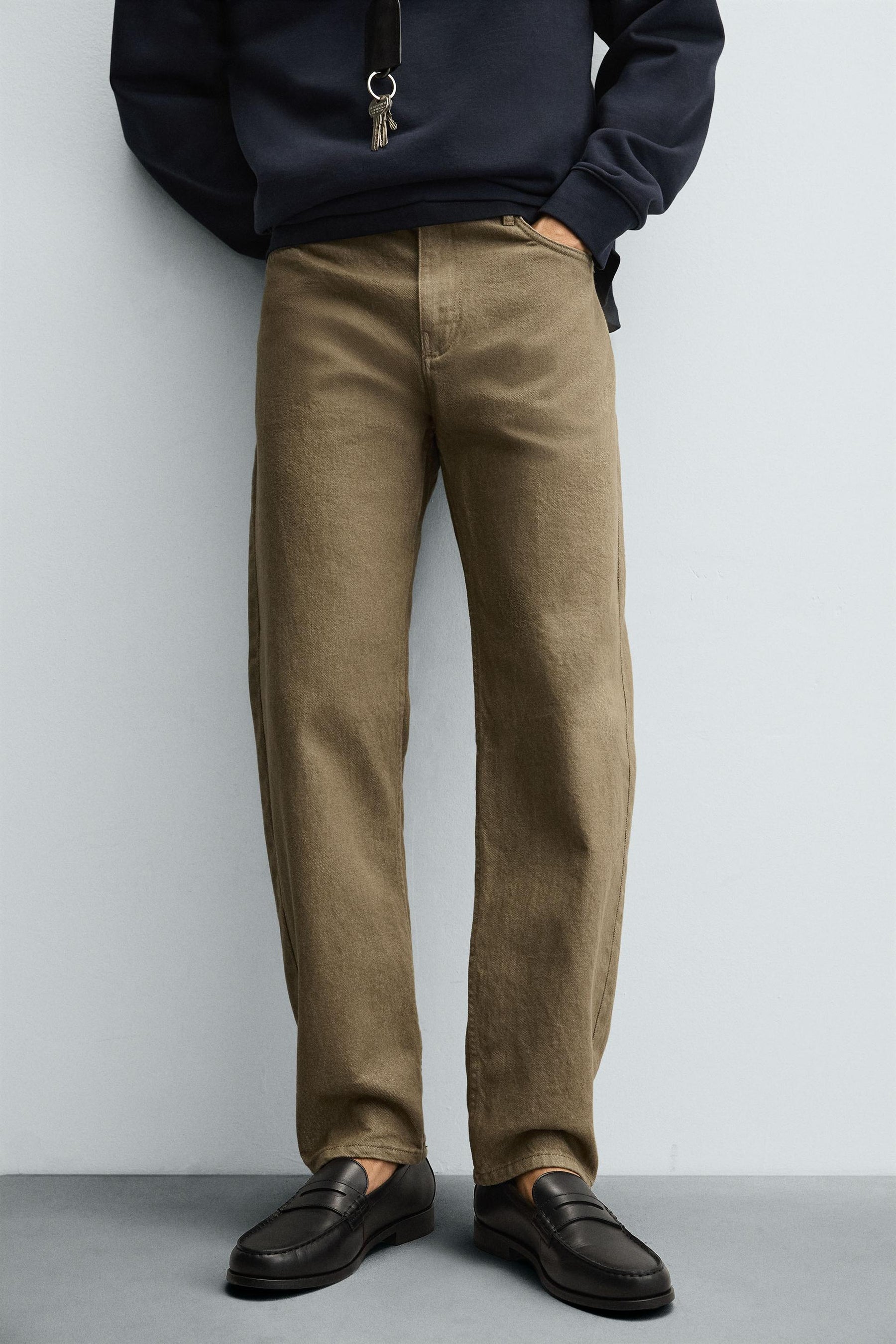 COTTON REGULAR FIT TROUSERS - Image 5