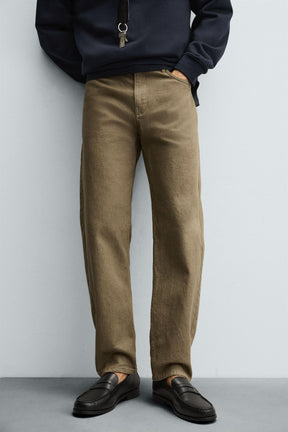 COTTON REGULAR FIT TROUSERS - Image 5