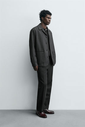 WOOL OVERSHIRT WITH POCKETS - Image 4