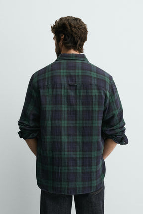 TEXTURED CHECK SHIRT - Image 3