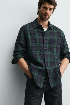 TEXTURED CHECK SHIRT - Image 5