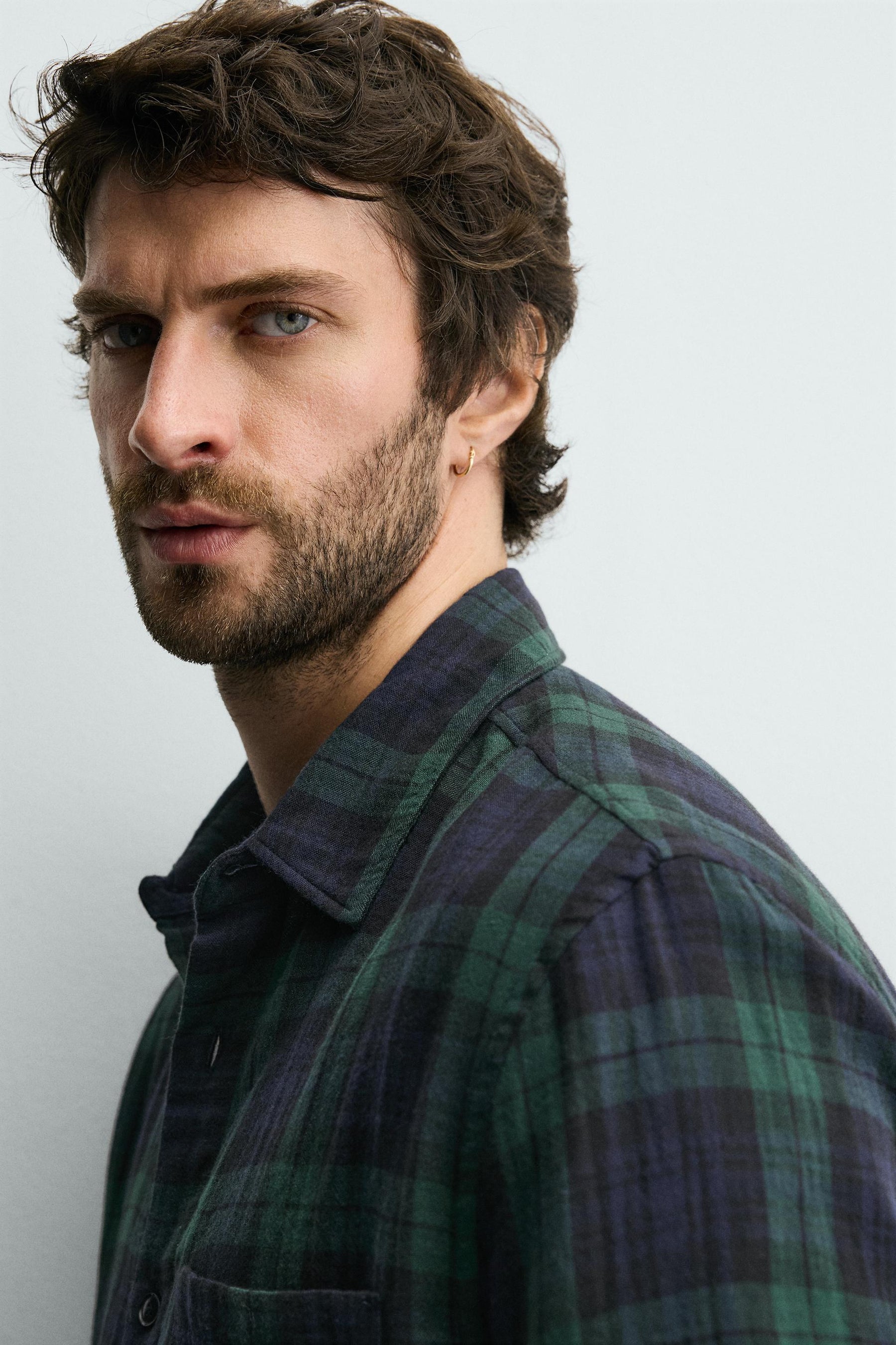 TEXTURED CHECK SHIRT - Image 6