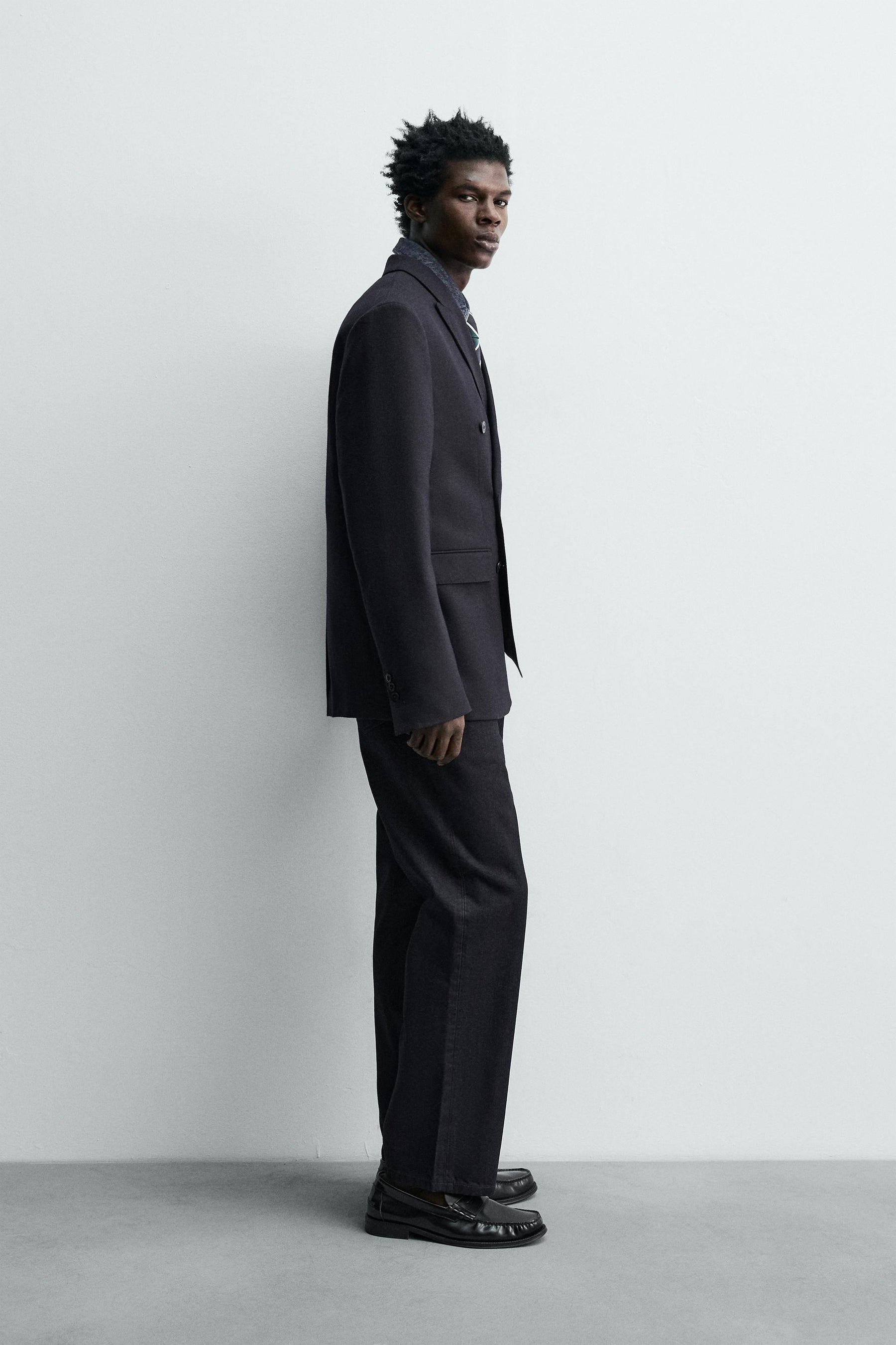 DOUBLE-BREASTED FLANNEL WOOL BLAZER - Image 4