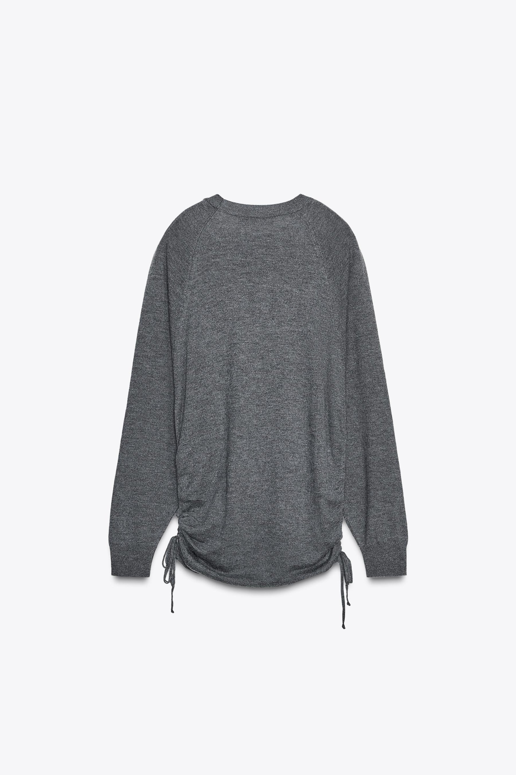 KNIT JUMPER WITH DRAWSTRINGS