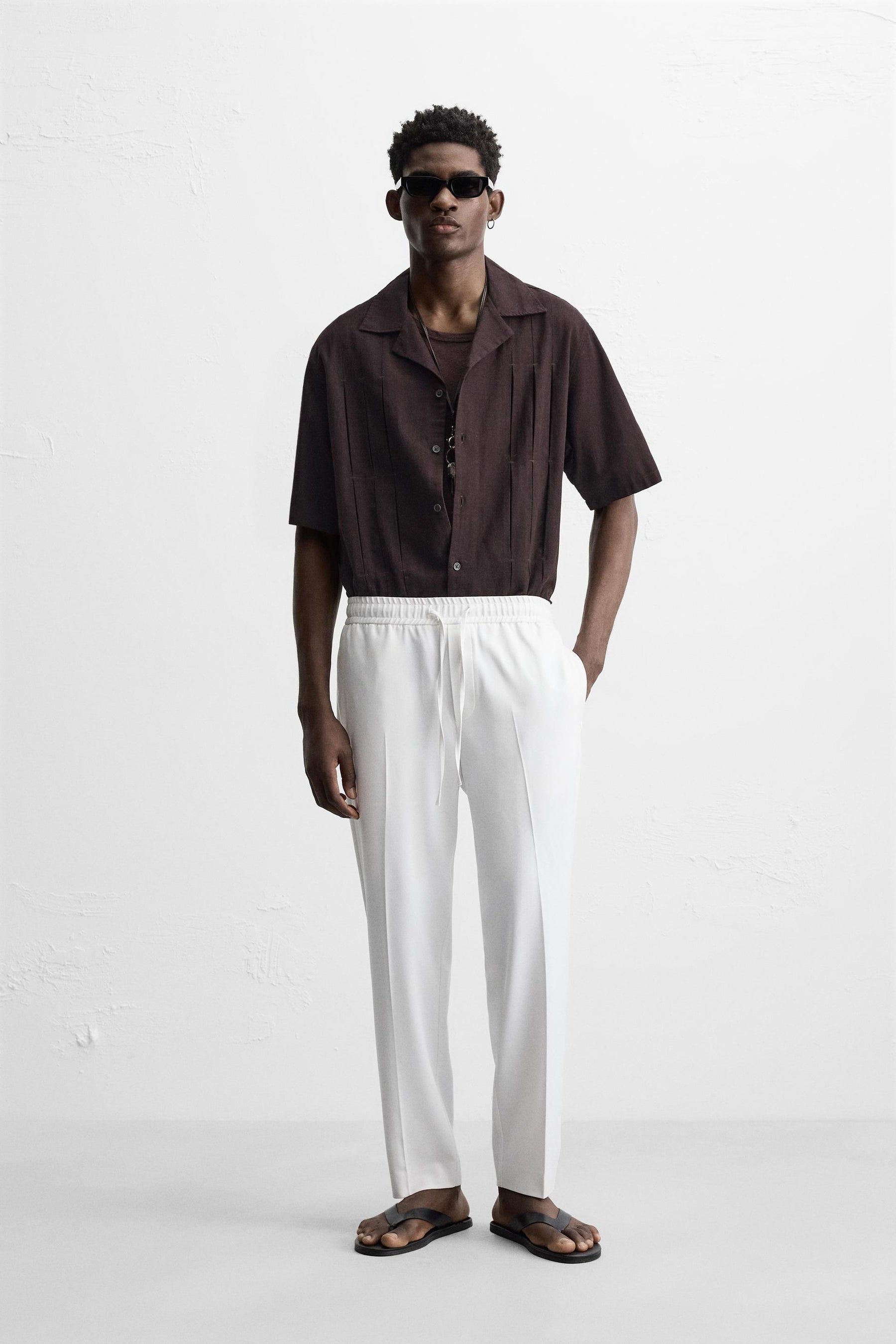 COMFORT FIT JOGGER WAIST TROUSERS - Image 1