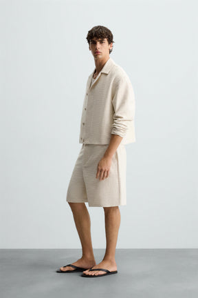 TEXTURED OVERSHIRT - Image 4