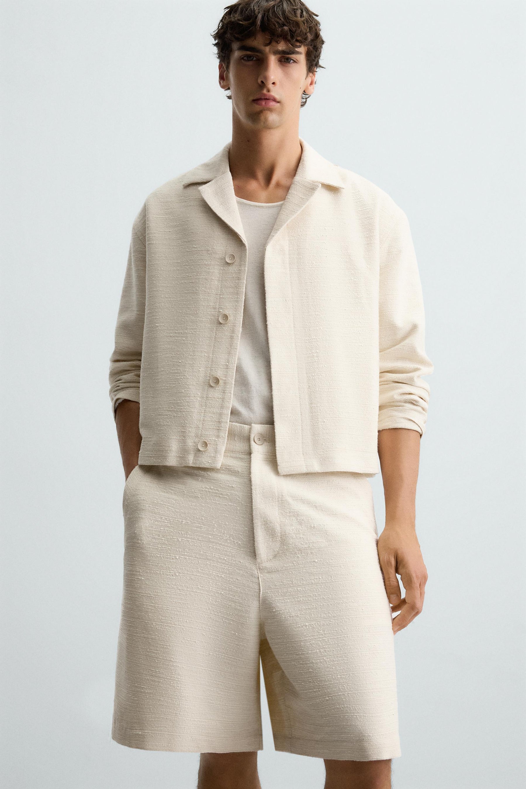 TEXTURED OVERSHIRT - Image 5