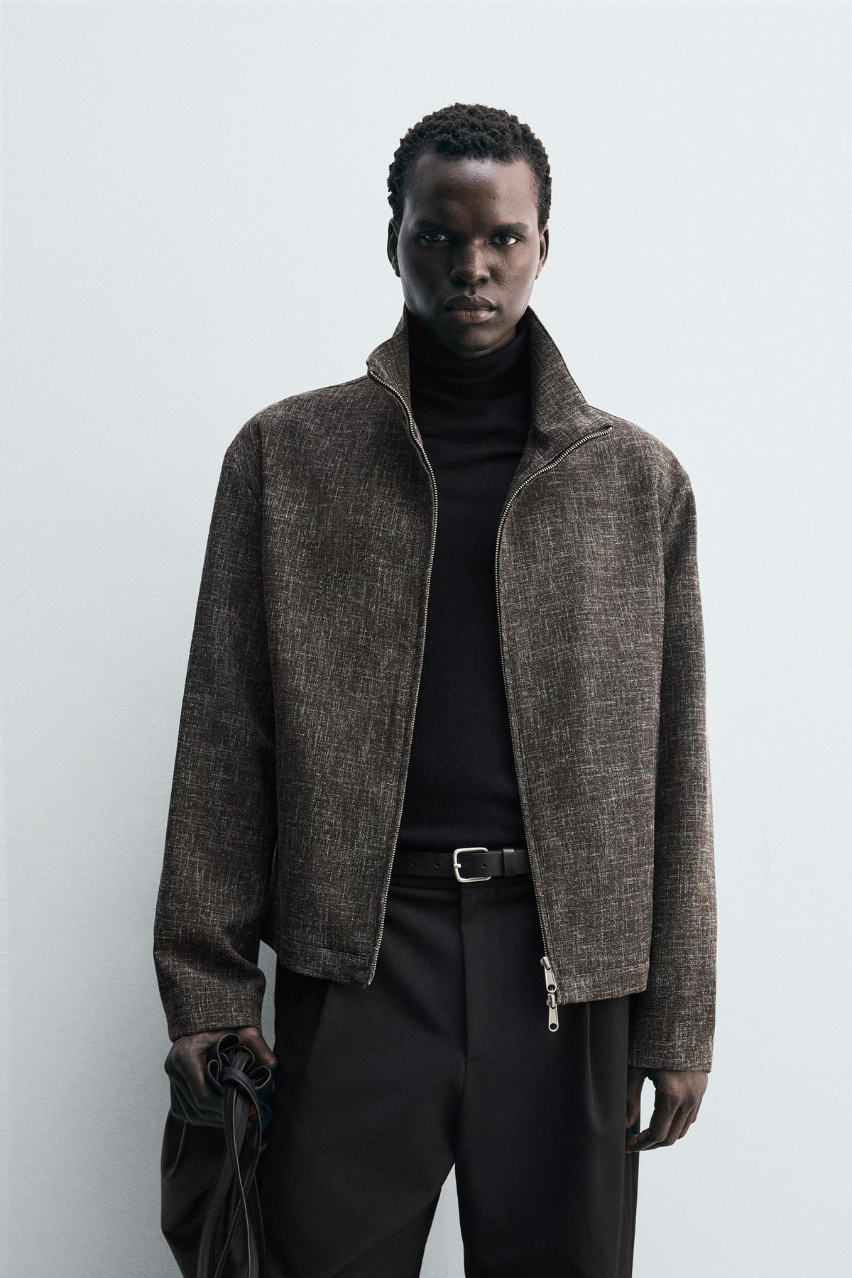 RELAXED FIT TEXTURED OVERSHIRT - Image 2