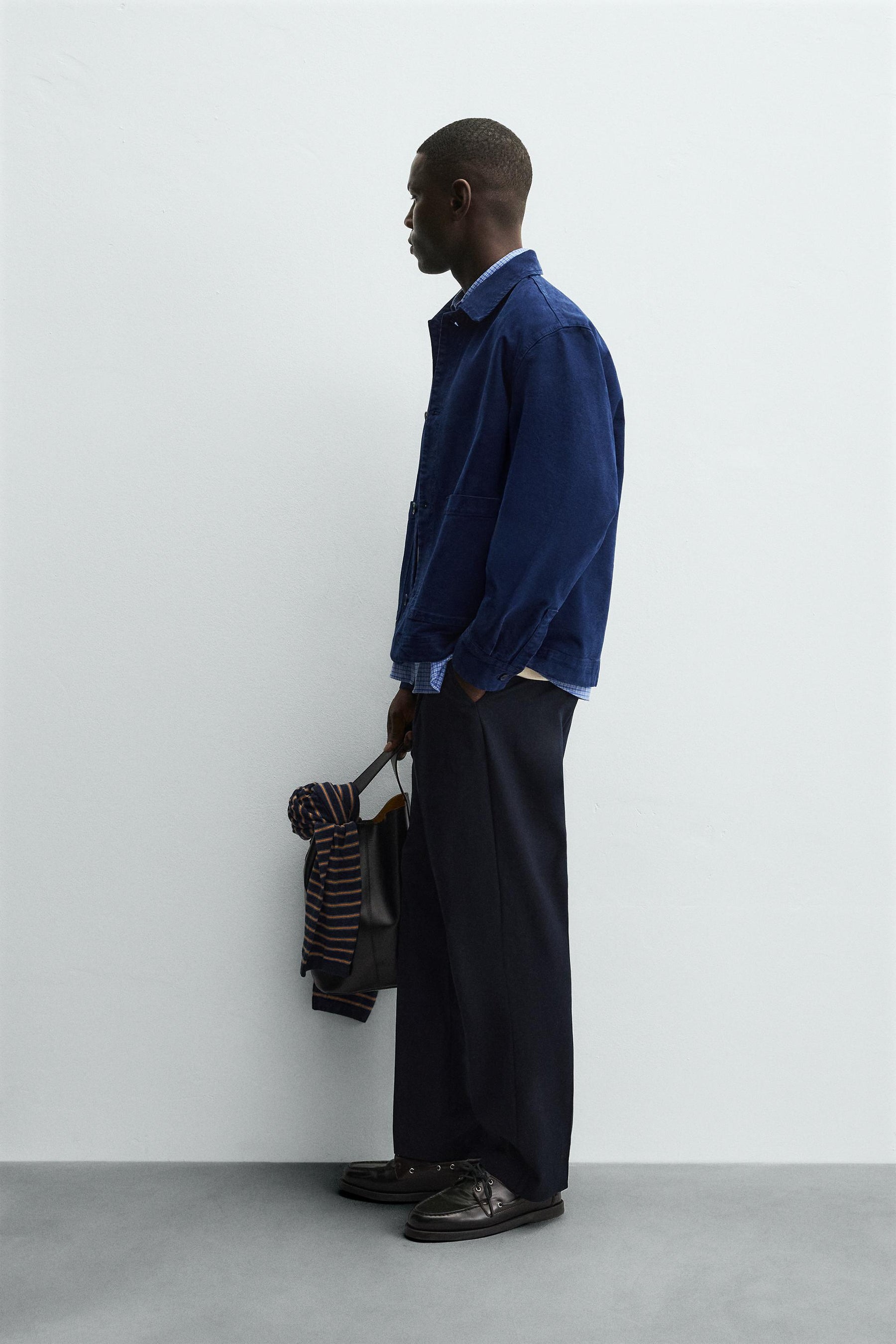 TEXTURED OVERSHIRT WITH POCKETS - Image 4