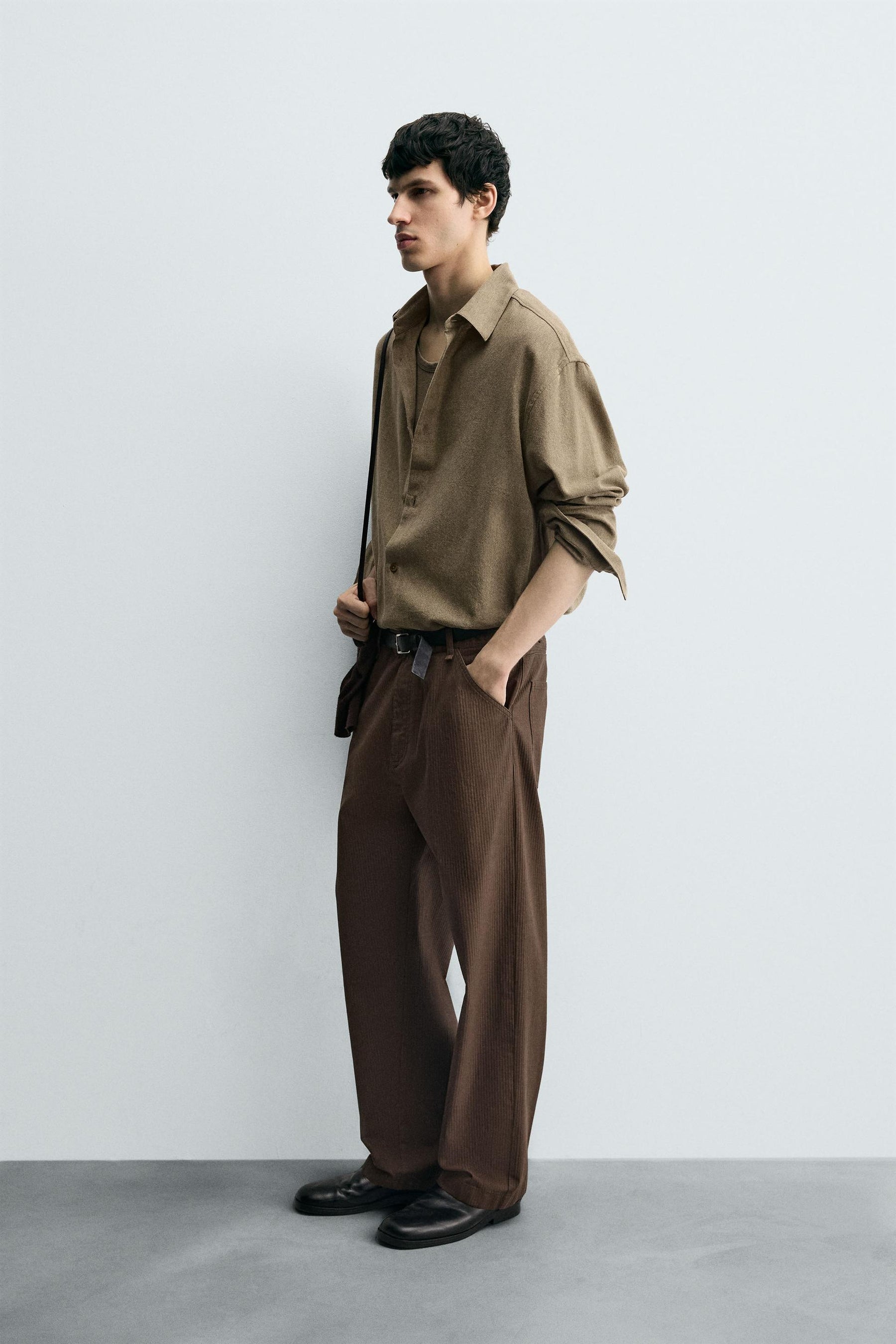 WASHED STRAIGHT-LEG TROUSERS - Image 4