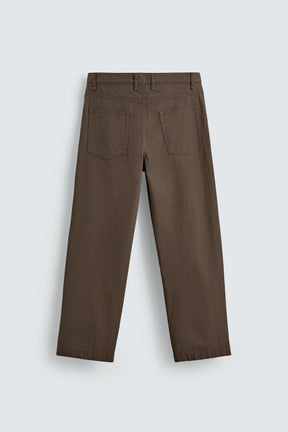 WASHED STRAIGHT-LEG TROUSERS - Image 8