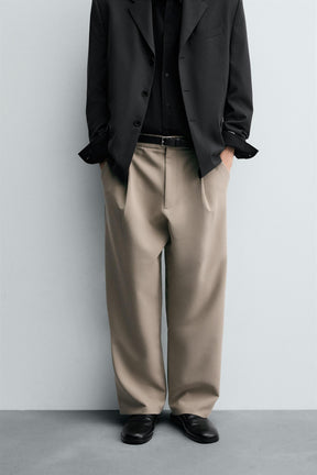 RELAXED FIT PLEATED TROUSERS - Image 2