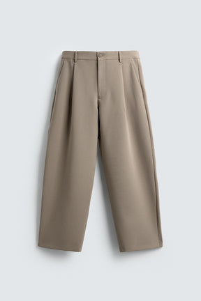 RELAXED FIT PLEATED TROUSERS - Image 7