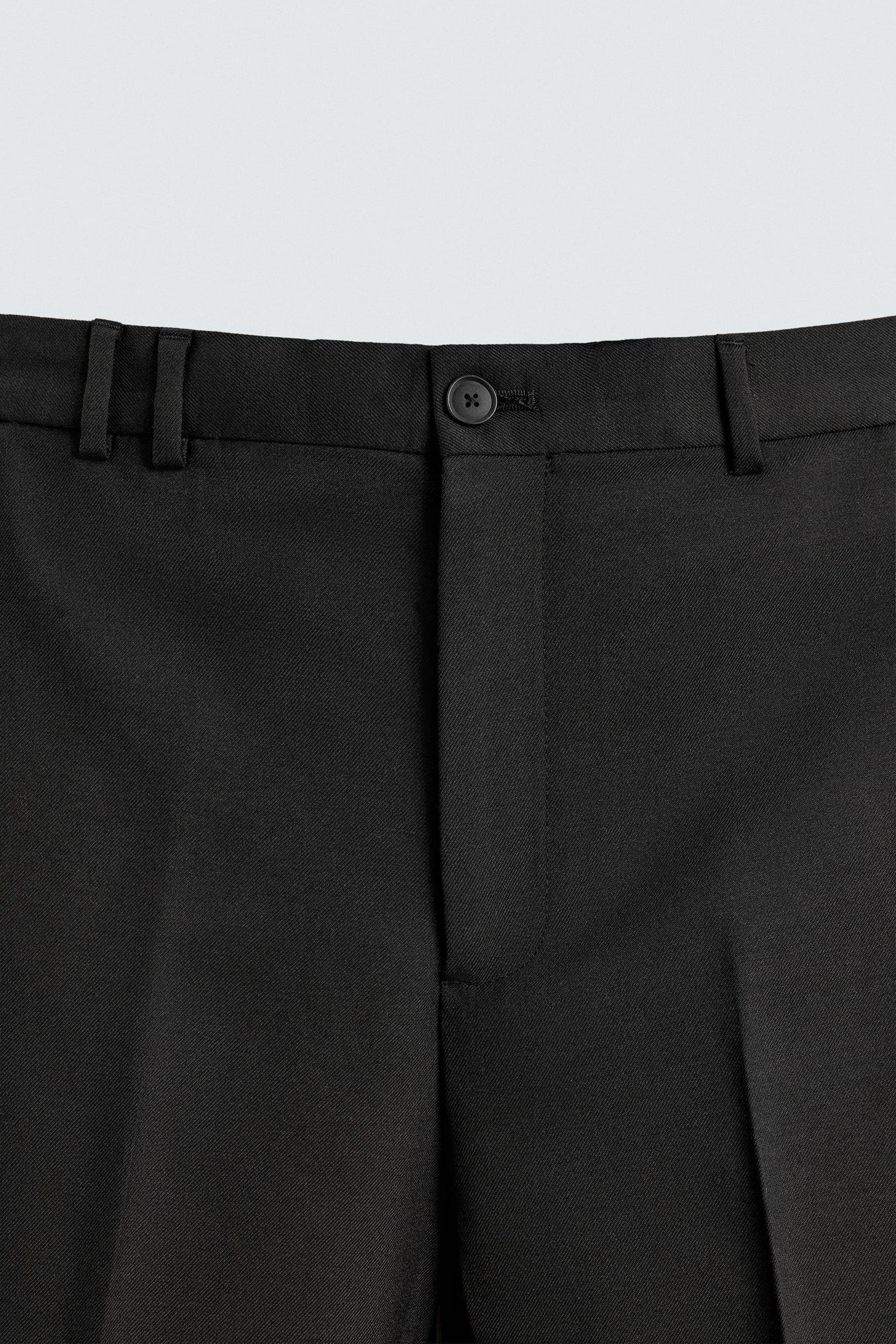 TEXTURED SUIT TROUSERS - Image 7