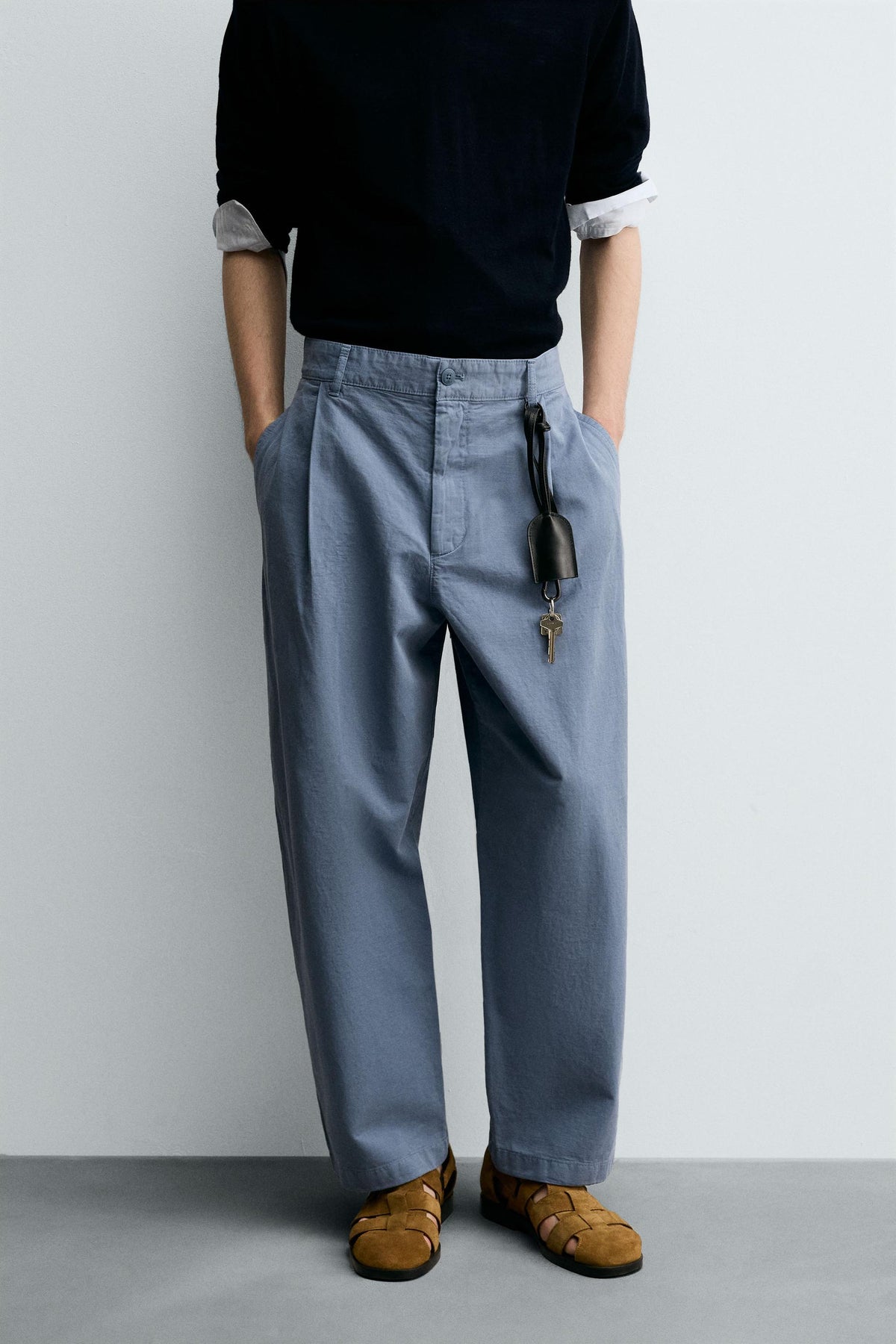 PLEATED BALLOON FIT TROUSERS - Image 2