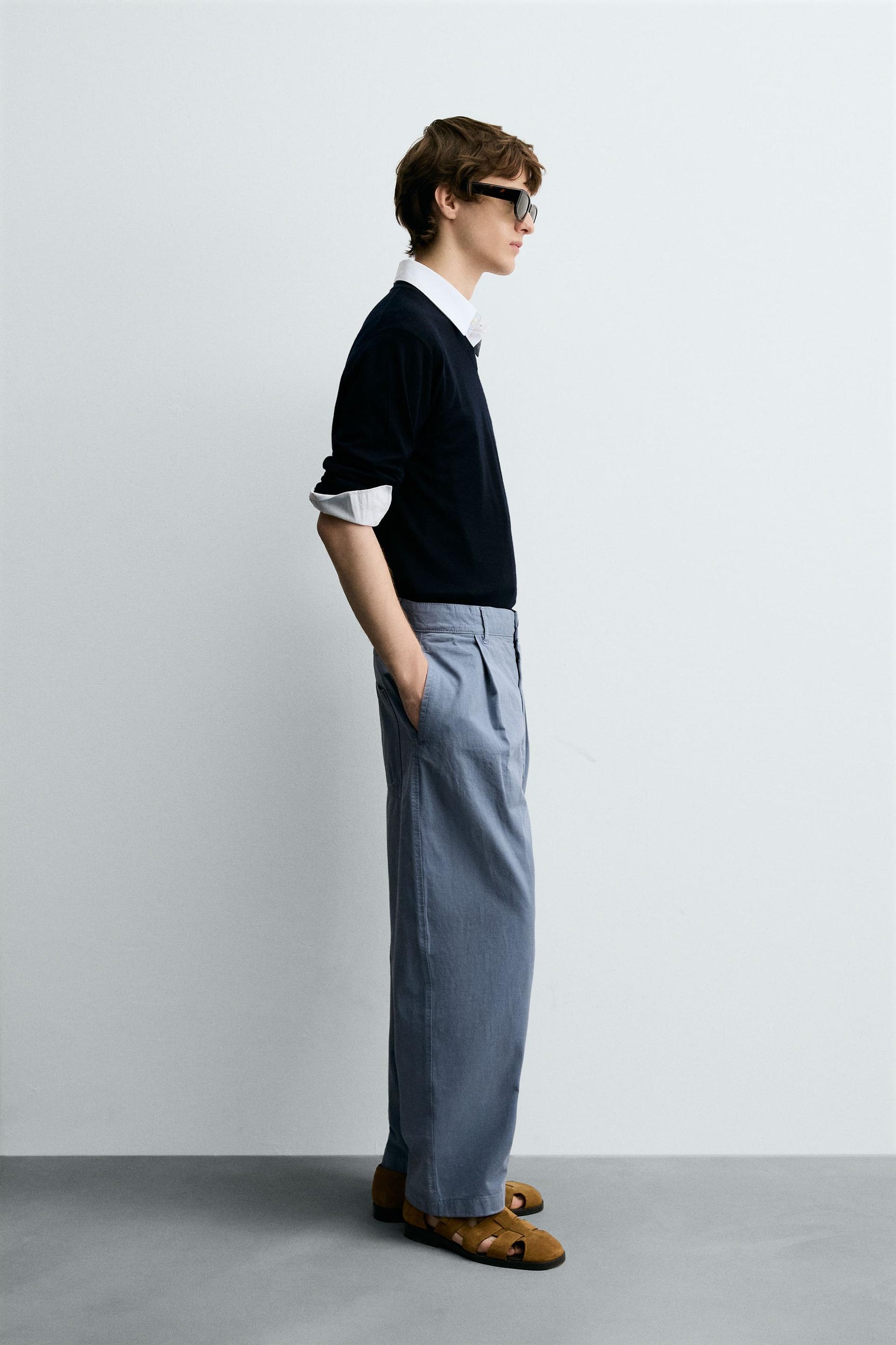 PLEATED BALLOON FIT TROUSERS - Image 4