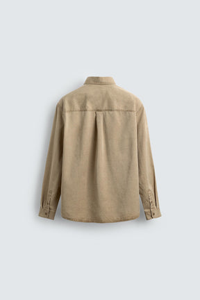 WASHED TWILL TEXTURED SHIRT - Image 6