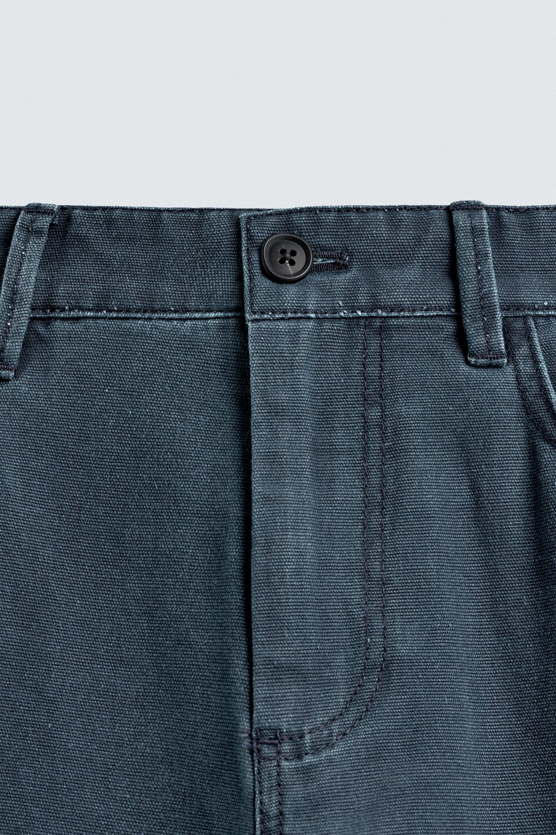 WASHED STRAIGHT-LEG TROUSERS - Image 8