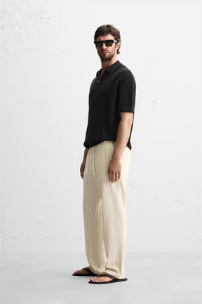 STRIPED JACQUARD TROUSERS - Image 4