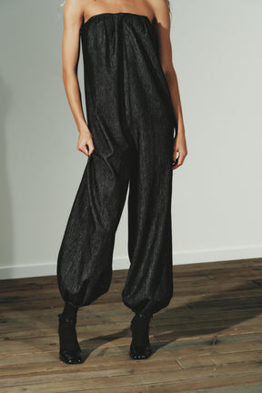 TRF DENIM BANDEAU JUMPSUIT - Image 2