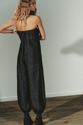 TRF DENIM BANDEAU JUMPSUIT - Image 6