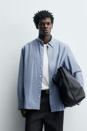 STRIPED TEXTURED SHIRT - Image 2