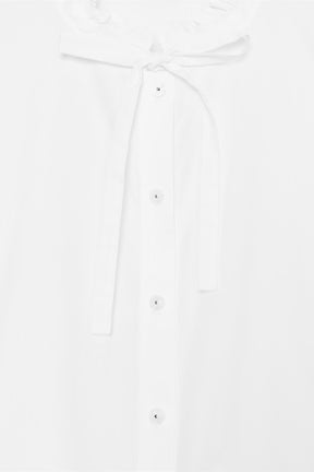 Peplum Poplin Bow Shirt