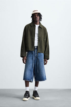 RELAXED FIT WASHED JACKET - Image 1