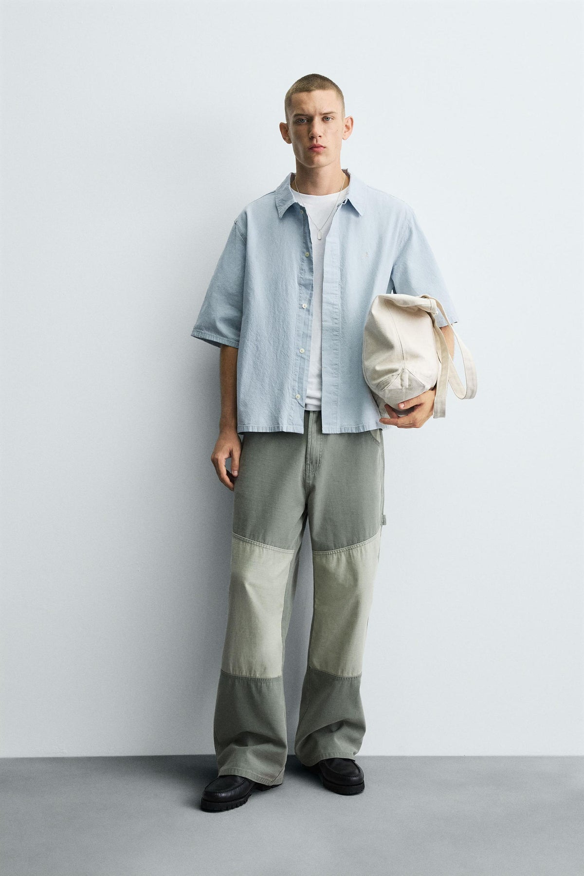 EMBROIDERED DENIM SHIRT - Image 1