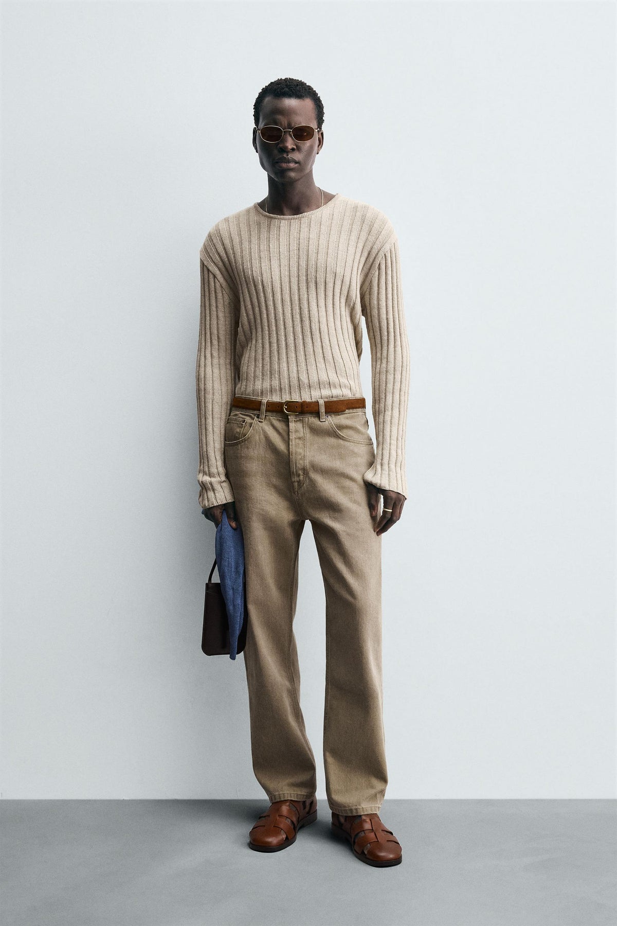 LIGHTWEIGHT RIBBED SWEATER - Image 1