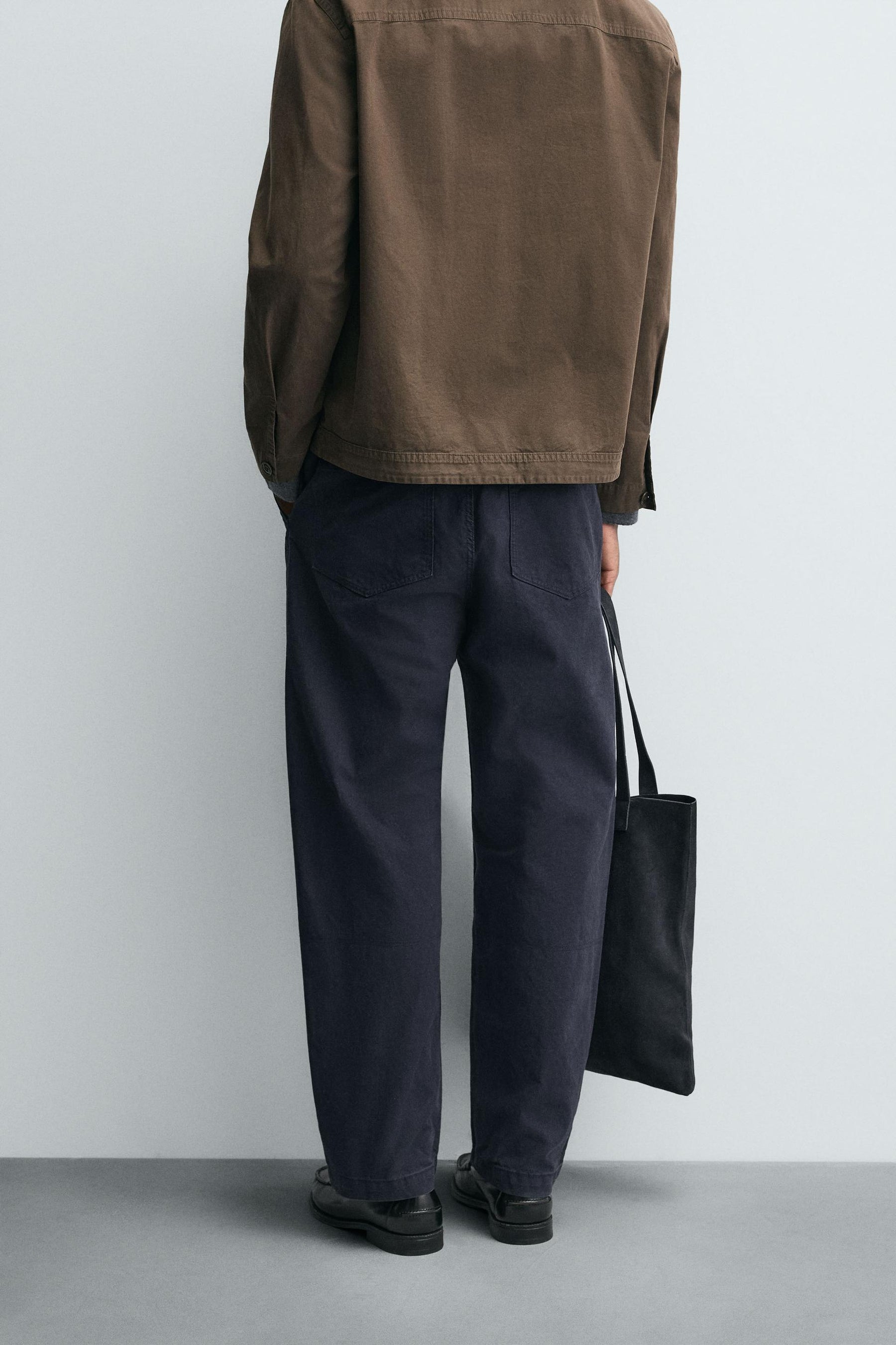 WASHED STRAIGHT-LEG TROUSERS - Image 3
