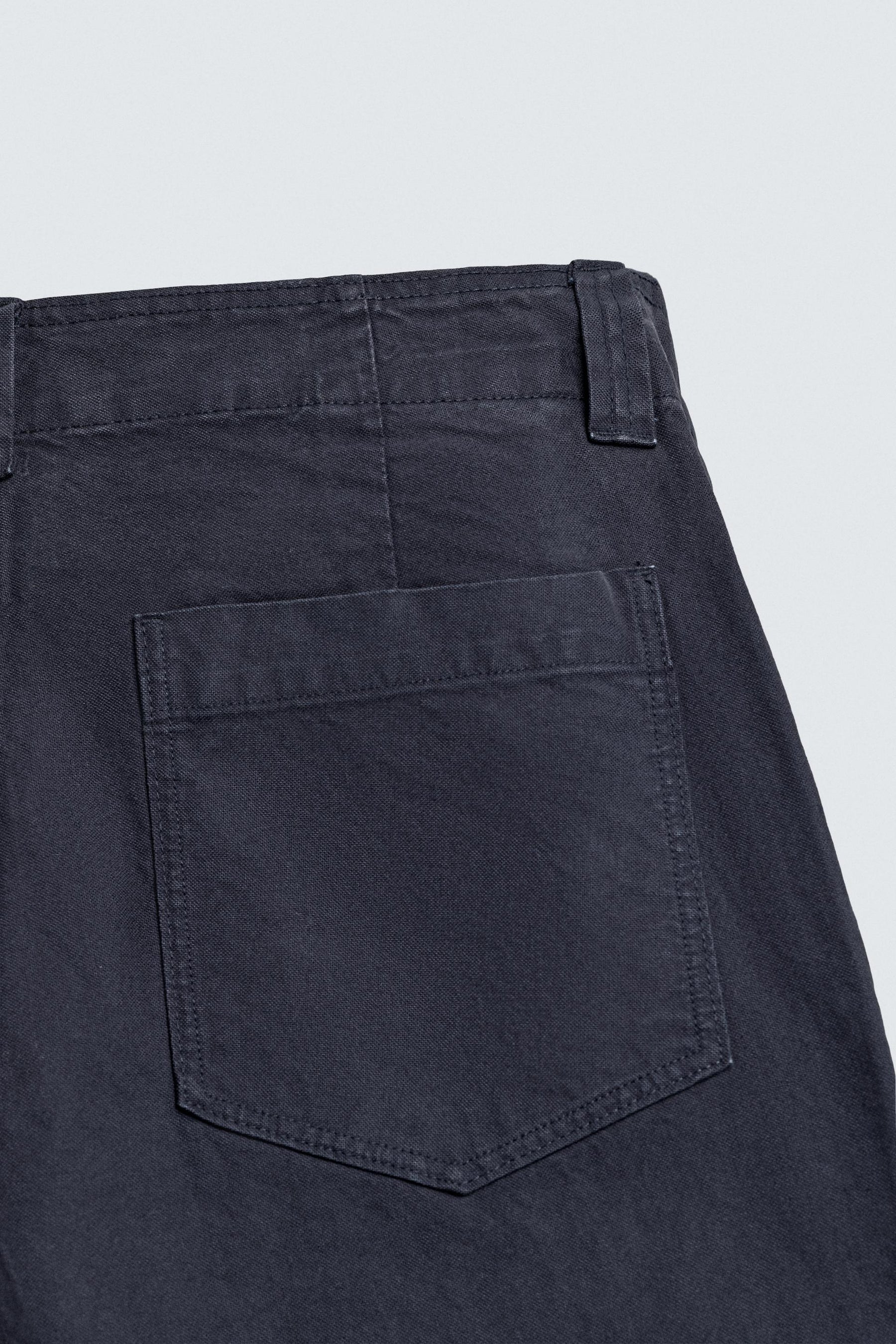 WASHED STRAIGHT-LEG TROUSERS - Image 9
