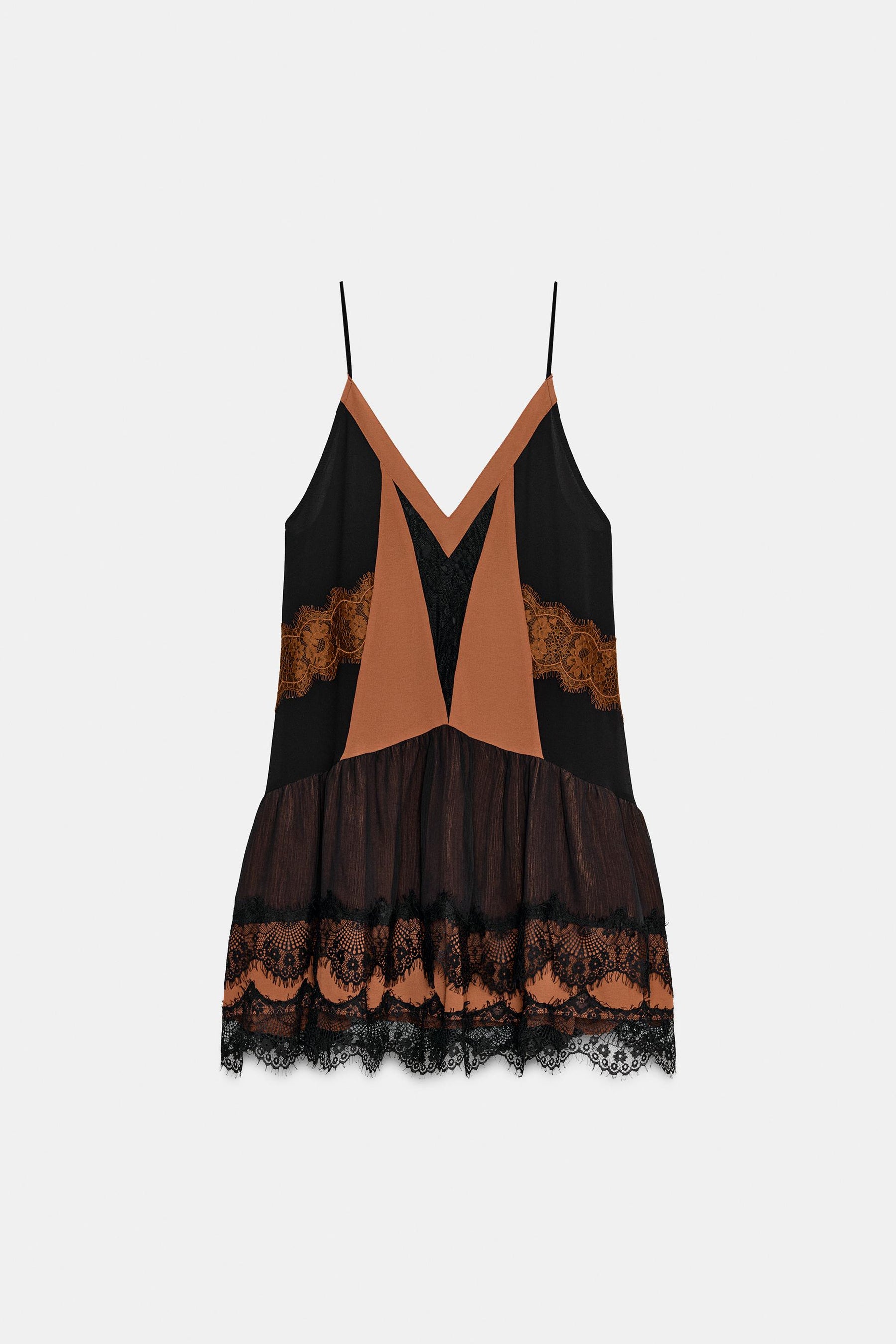 LACE TRIM SHORT DRESS - Image 7
