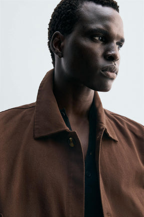 EMBROIDERED STRUCTURED OVERSHIRT - Image 7