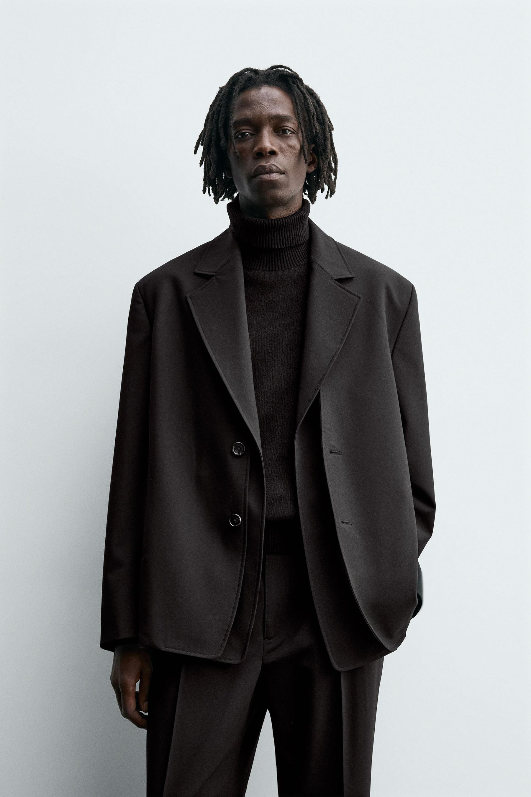 DETACHABLE LAPEL BLAZER SUIT - Image 2