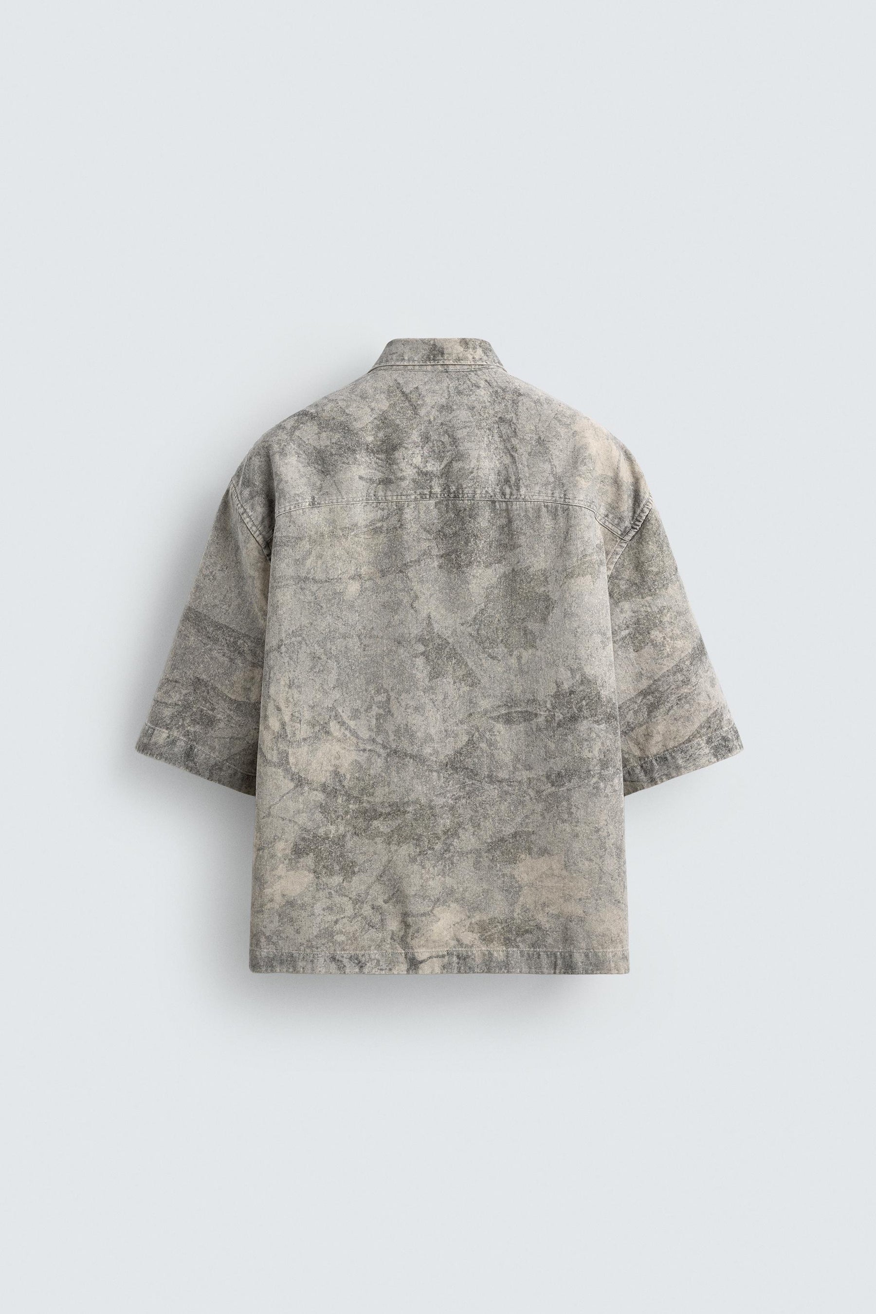 RELAXED FIT ABSTRACT PRINT SHIRT - Image 7